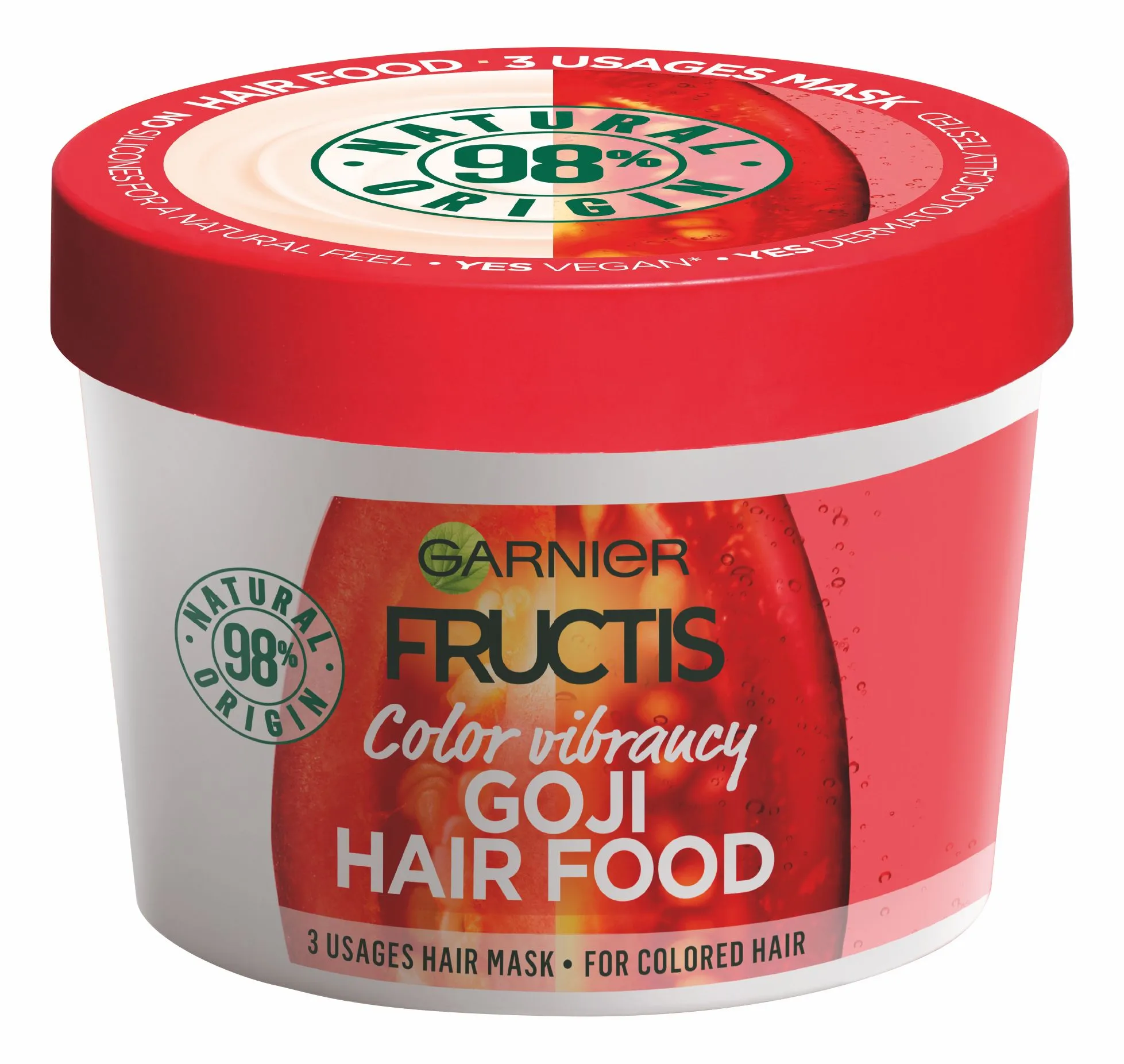 Garnier Fructis Goji Hair Food maska na barvené vlasy 390 ml