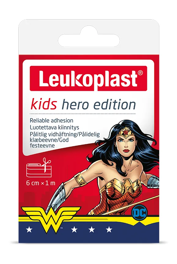 Leukoplast Kids Hero Edition Náplast dětská 6cm x 1m role 1 ks