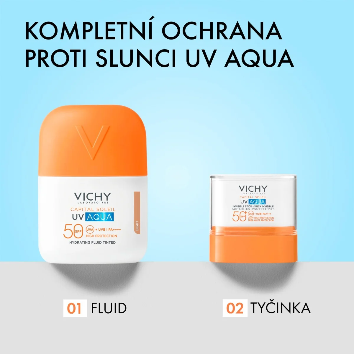 Vichy Capital Soleil UV-Aqua Tónovaný fluid SPF50 Light 50 ml