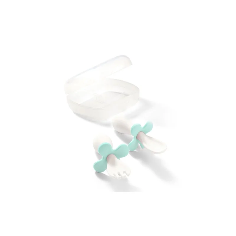 Babyono Ergonomická sada dětského příboru - bílá, mint