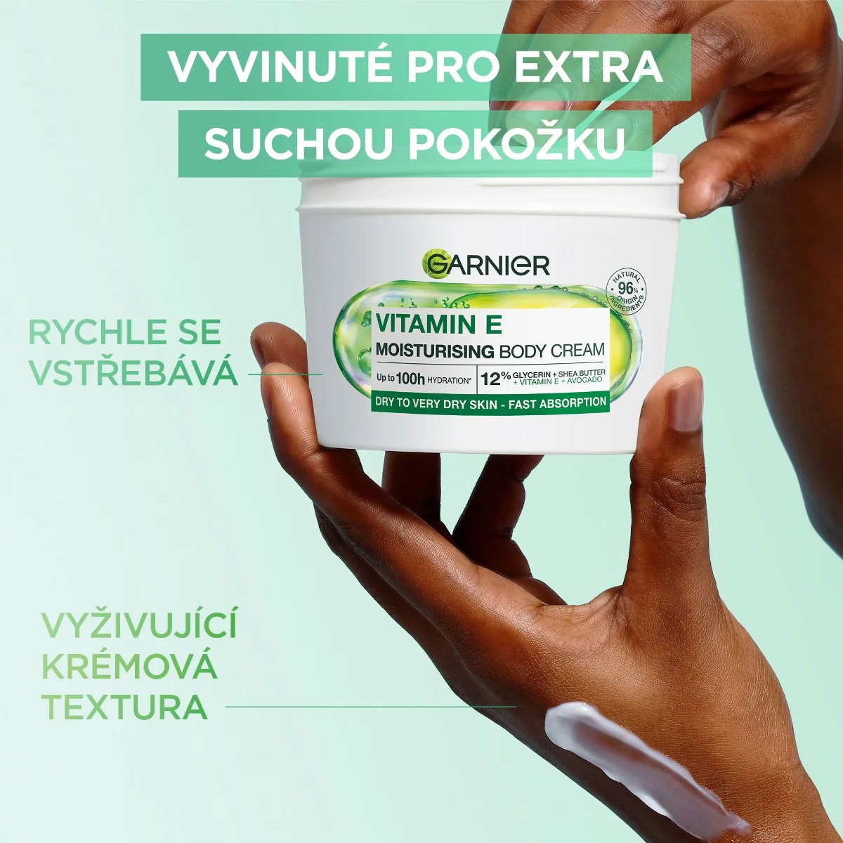 Garnier Vitamin E hydratační tělový krém 380 ml