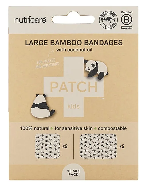 PATCH Bambusové náplasti s kokosovým olejem široké 10 ks