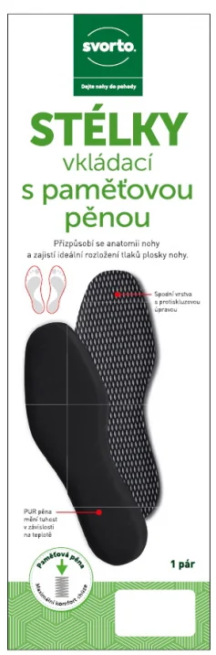 Svorto 063 Stélky vkládací s paměťovou pěnou vel. 44 1 pár