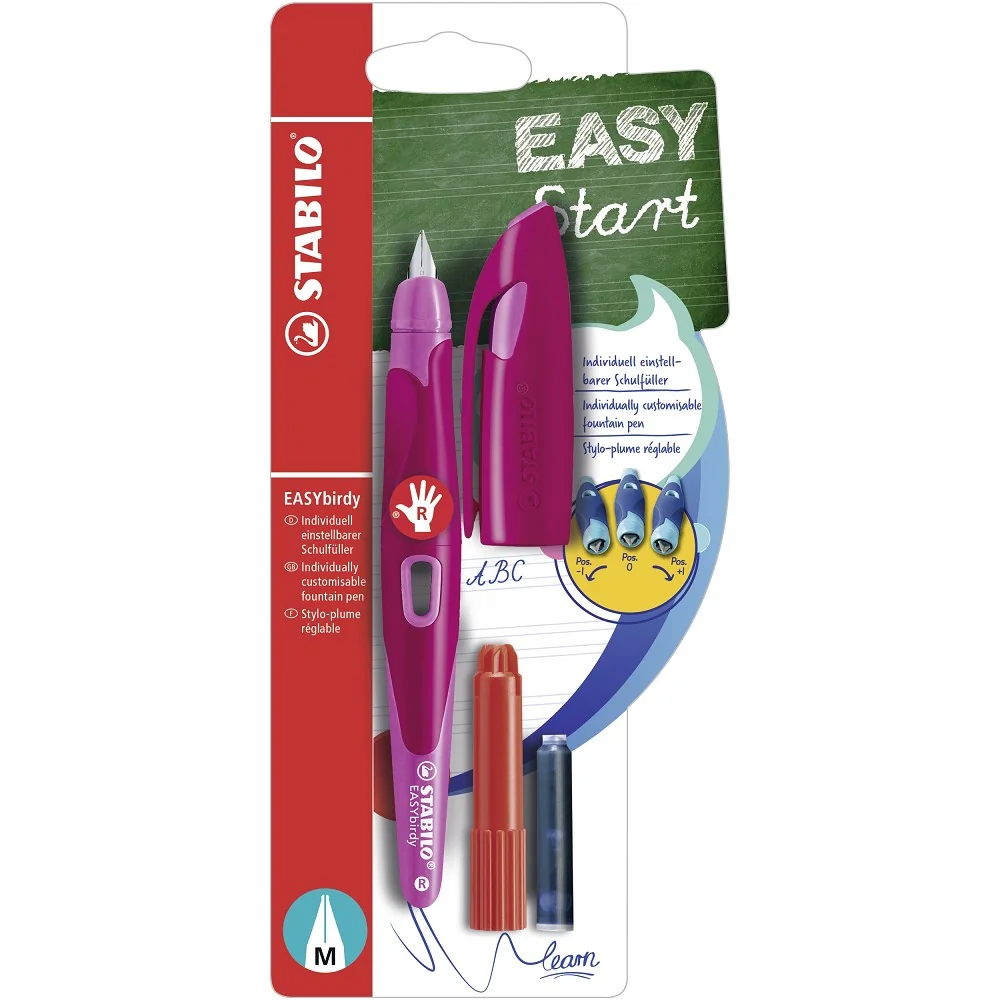 STABILO EASYbirdy tmavě růžová/růžová - B-53290-5 - vč. bombičky