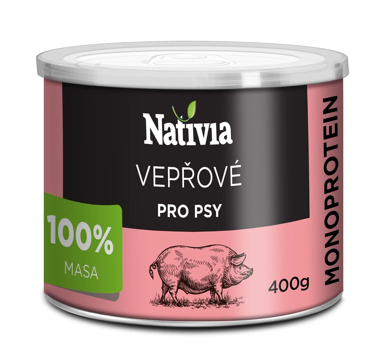 Nativia konzerva vepřová svalovina 400 g