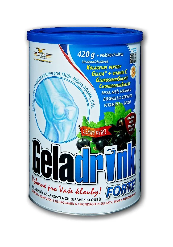 Geladrink Forte černý rybíz nápoj 420 g