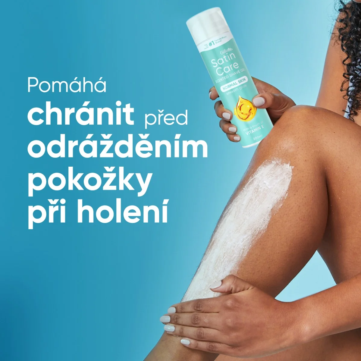 Gillette Venus Satin Care gel na holení s vitamínem E 200 ml