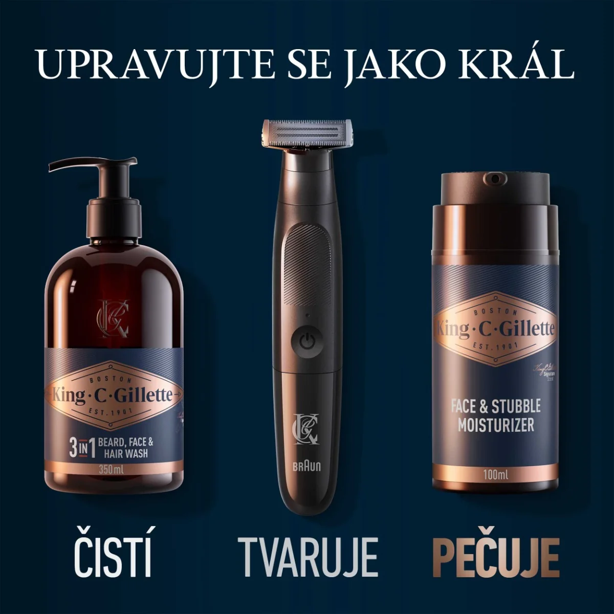Gillette King C. Gillette hydratační krém 100 ml