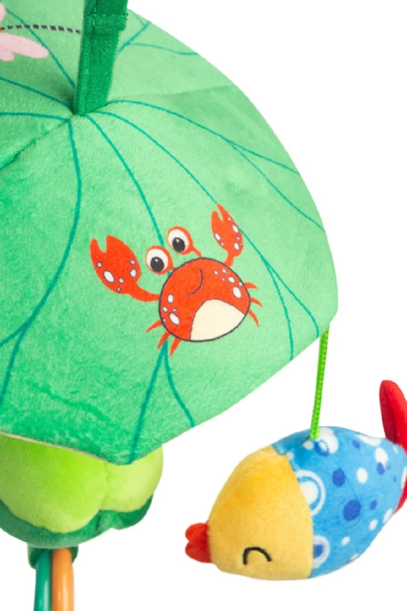 SENSILLO Kontrastní kolotoč nejen do kočárku Colorful - Žabka