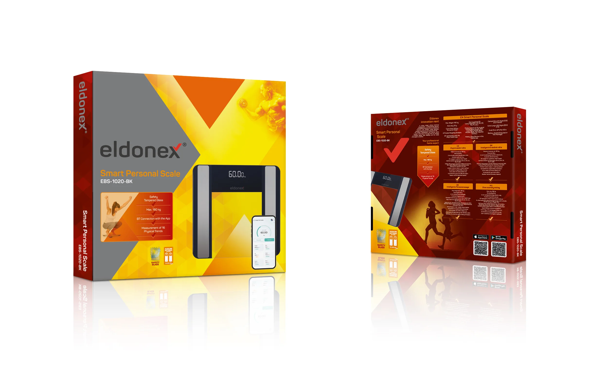 Eldonex BODYFIT PRO digitální osobní váha černá