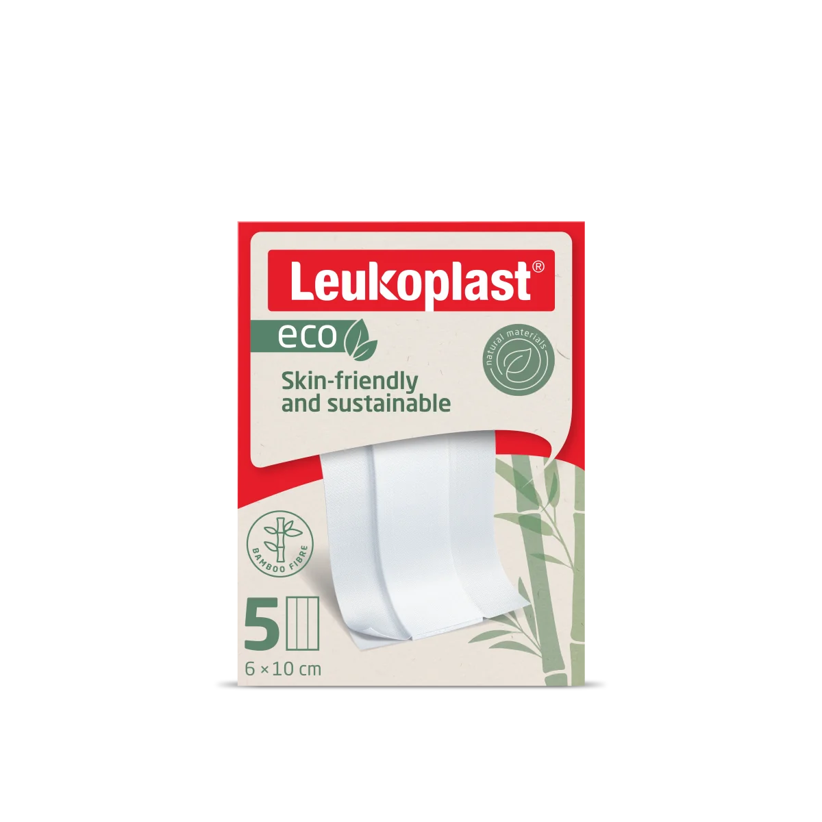 Leukoplast Eco Náplasti 6 cm x 10 cm 5 ks
