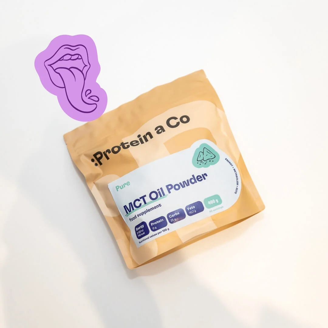 Protein a Co MCT olej prášek natural 400 g