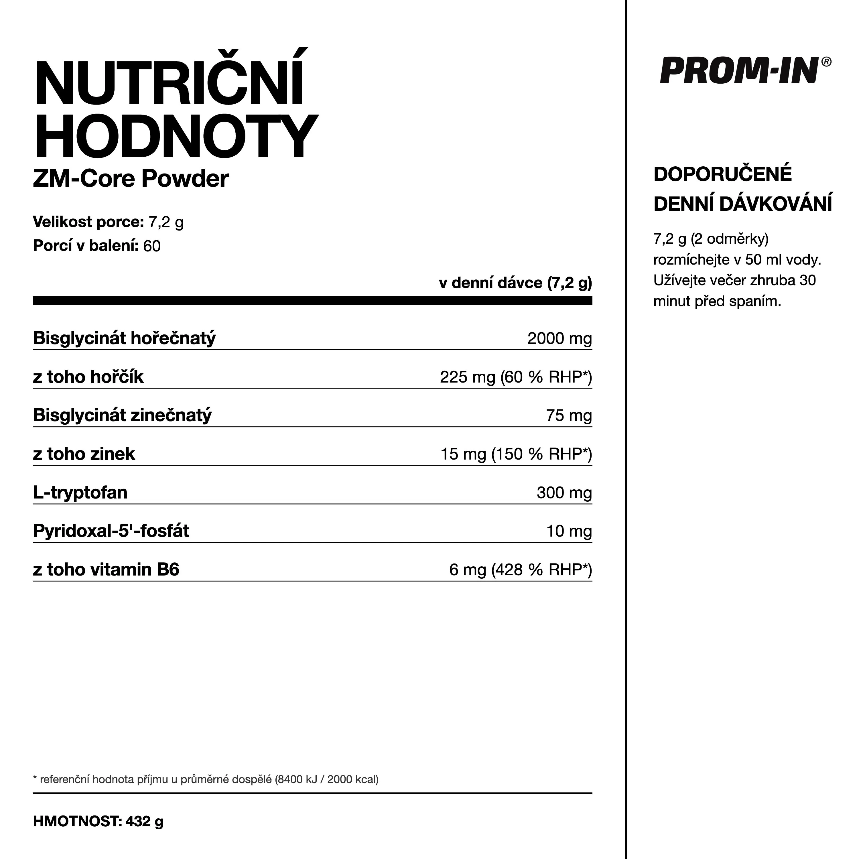 PROM-IN ZM-CORE POWDER 432 g
