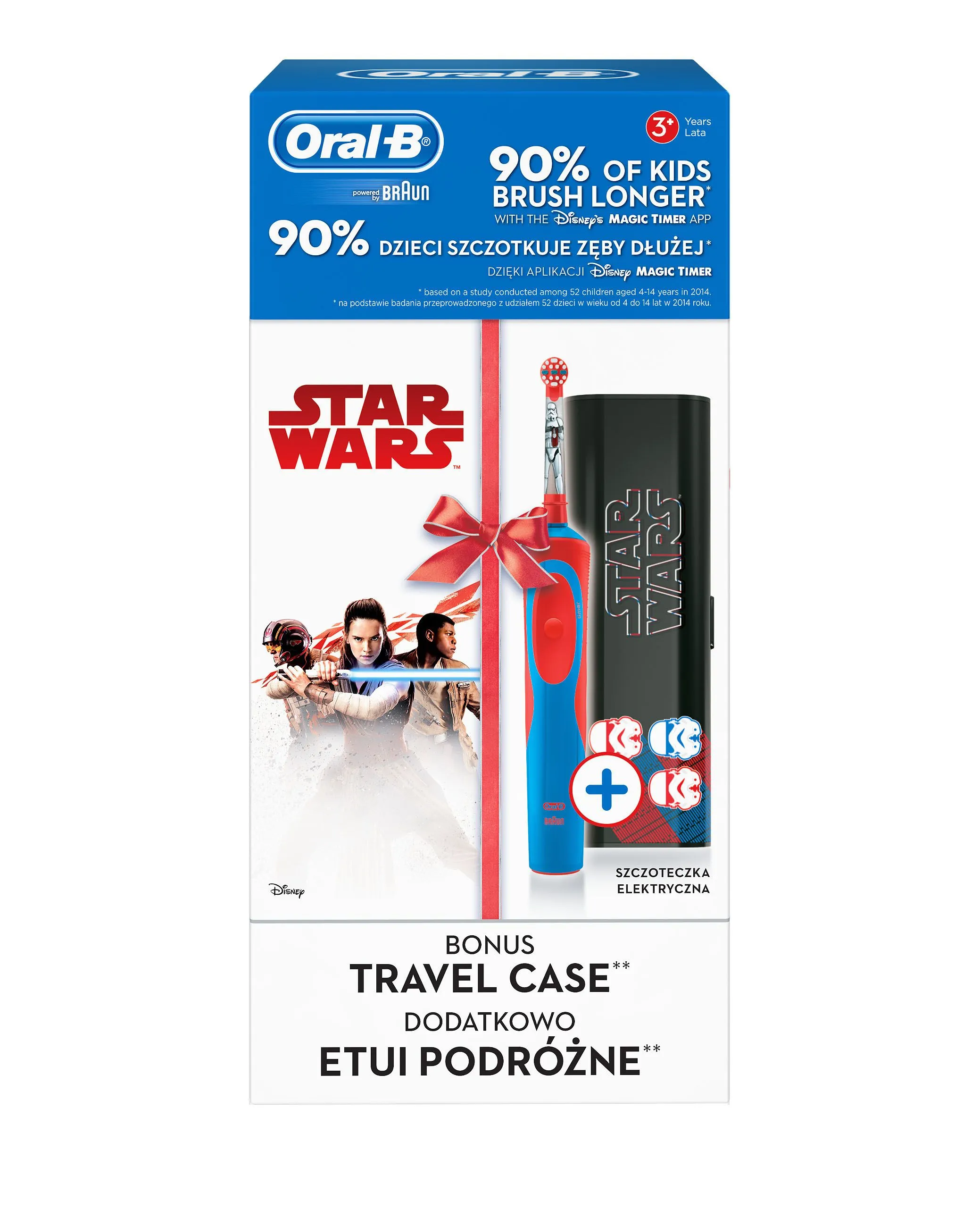 Oral-B Vitality Kids Star Wars dětský elektrický zubní kartáček + cestovní pouzdro