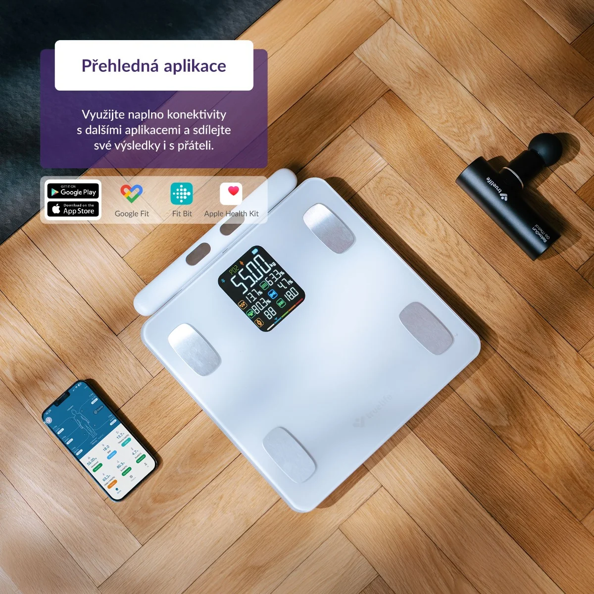 Truelife FitScale W8 osobní váha white