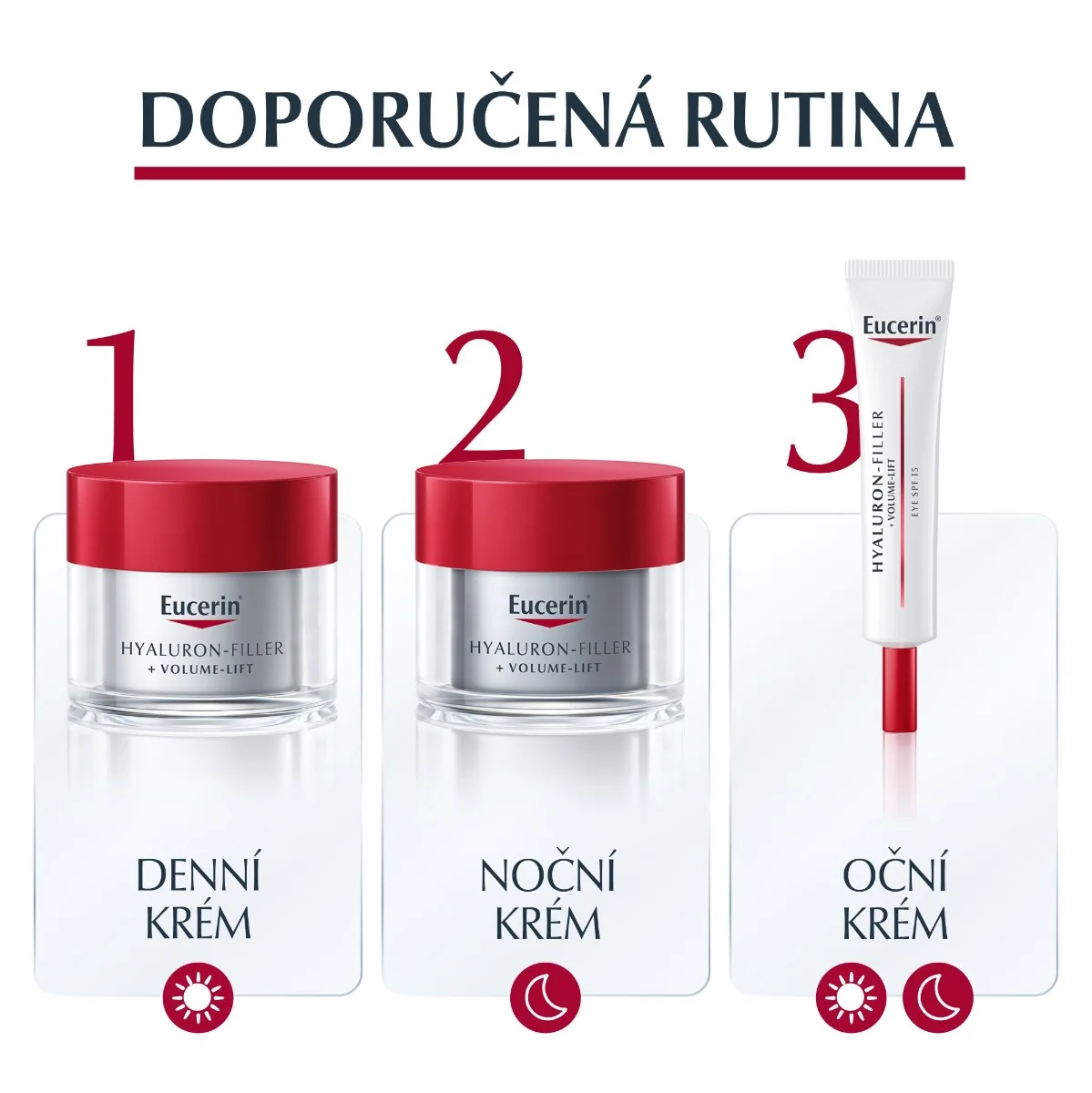 Eucerin Hyaluron-Filler + Volume-Lift oční krém proti vráskám 15 ml