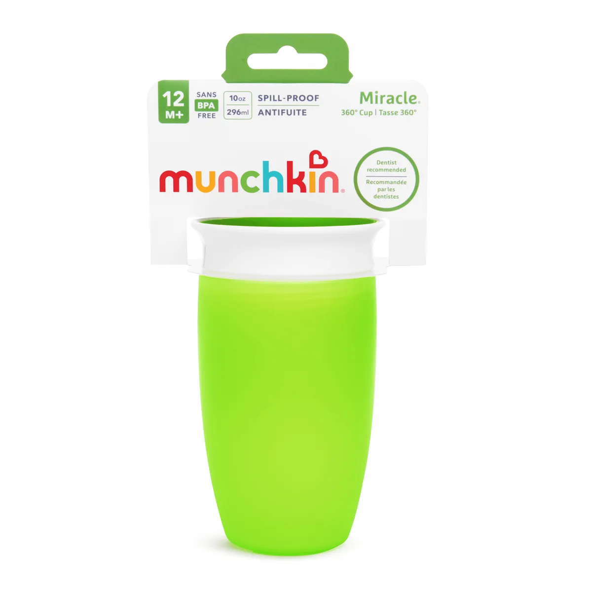 Munchkin Miracle 360° netekoucí hrneček 296 ml zelený