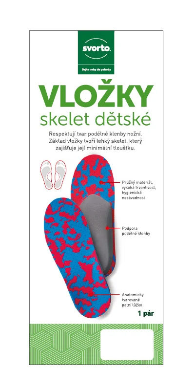 Svorto 001 Vložky skelet dětské vel. 35 1 pár