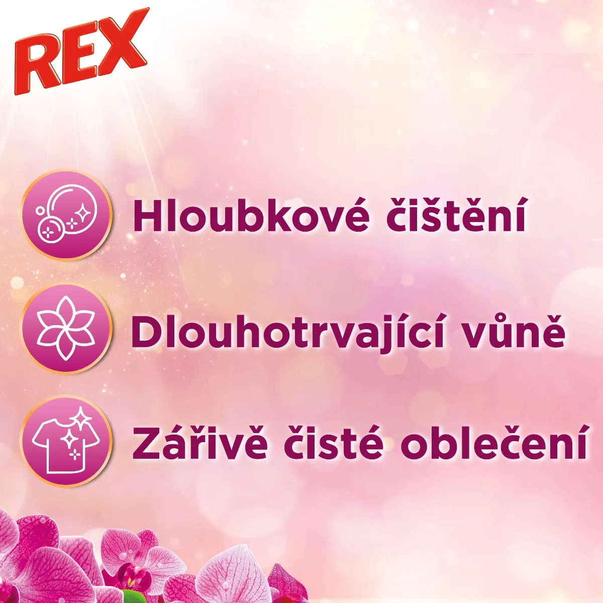 Rex Prací gel Aromatherapy Orchid Color 60 dávek