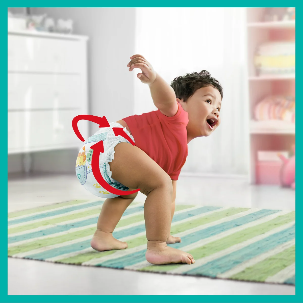 Pampers Pants vel. 4 Monthly Pack 9-15 kg plenkové kalhotky 176 ks