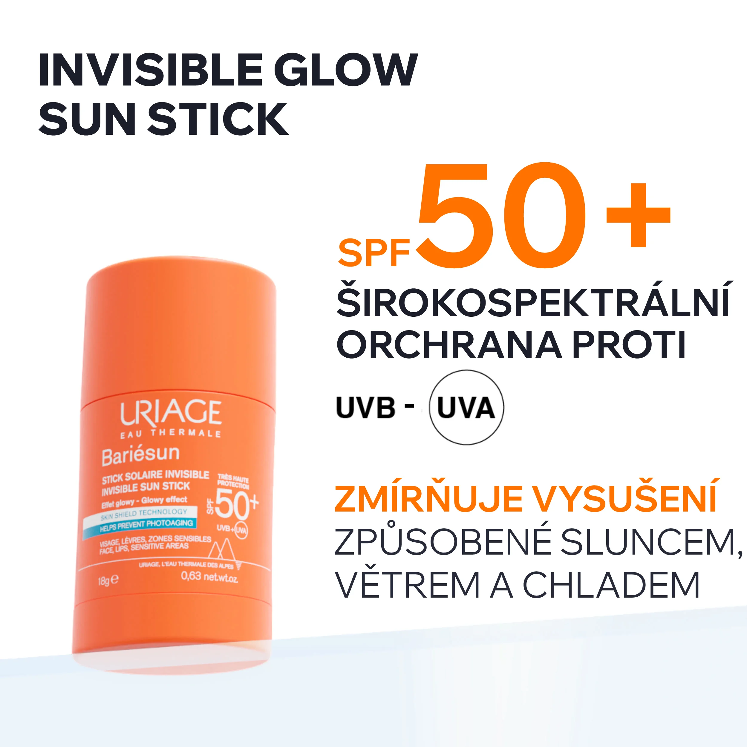 Uriage Bariésun Invisible Sun Stick SPF50+ 18 g