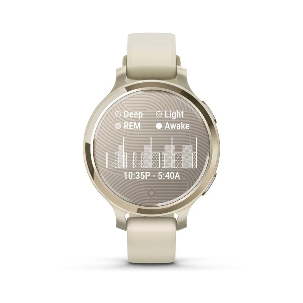 Garmin Lily 2 Active Silicone Band chytré hodinky Lunar Gold/Bone