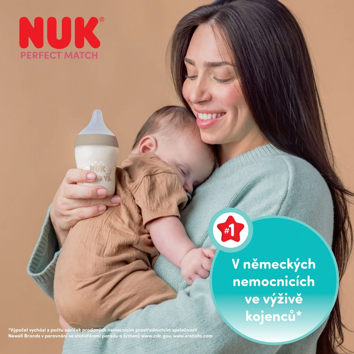 NUK Perfect Match Savička 6m+ vel. Flow Control 2 ks