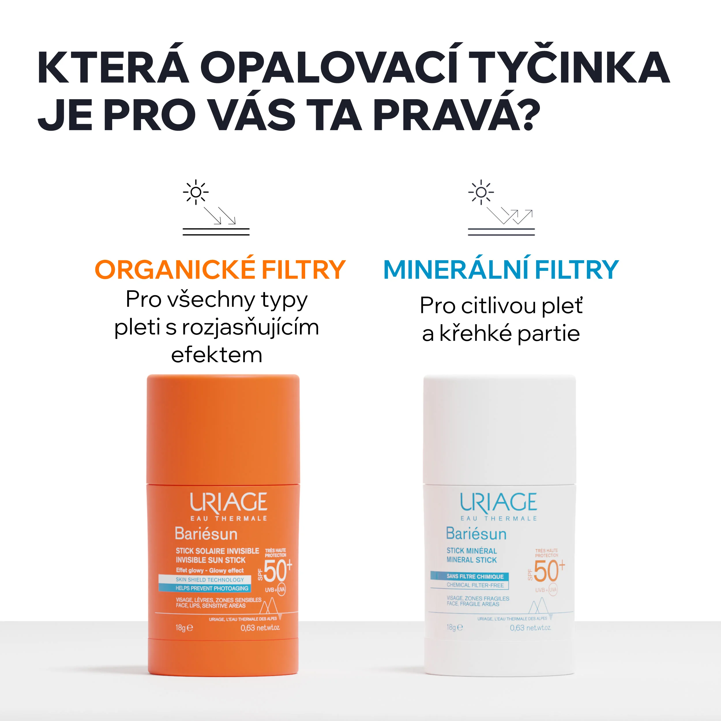 Uriage Bariésun Mineral Stick SPF50+ 18 g