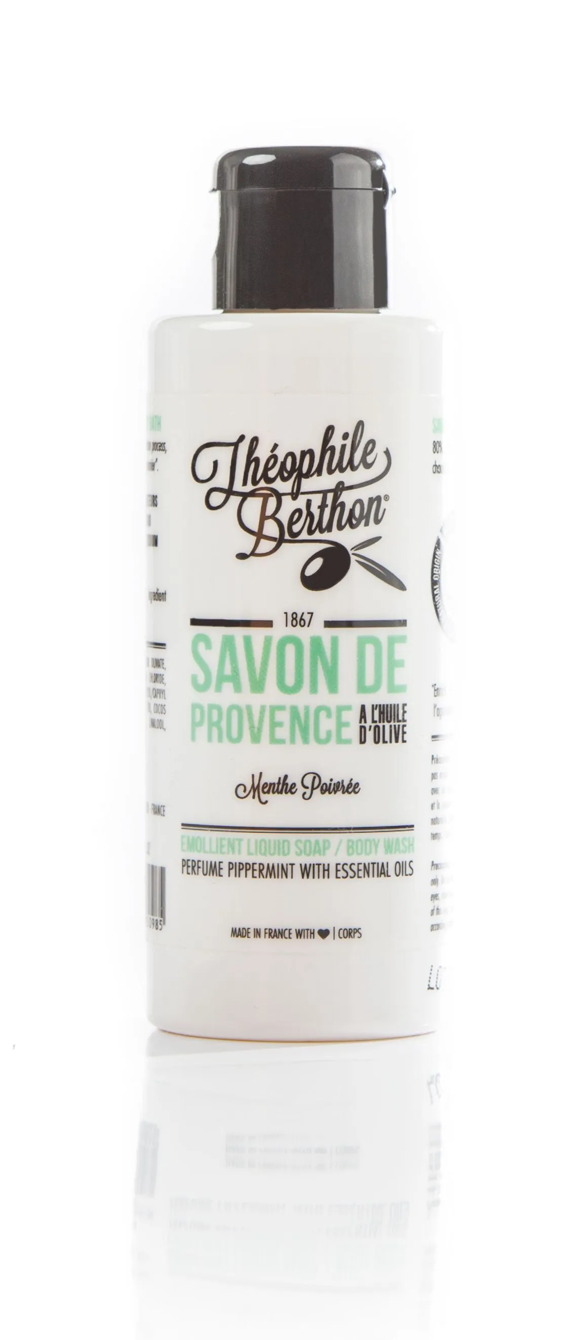 Theophile Berthon Savon de Provence vůně máty tekuté mýdlo 100 ml