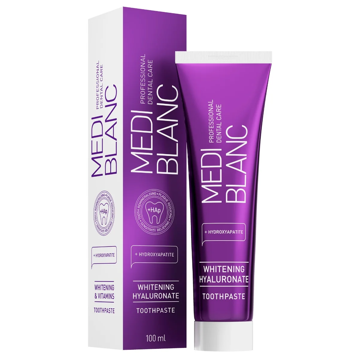 MEDIBLANC Whitening Hyaluronate Toothpaste bělicí zubní pasta 100 ml