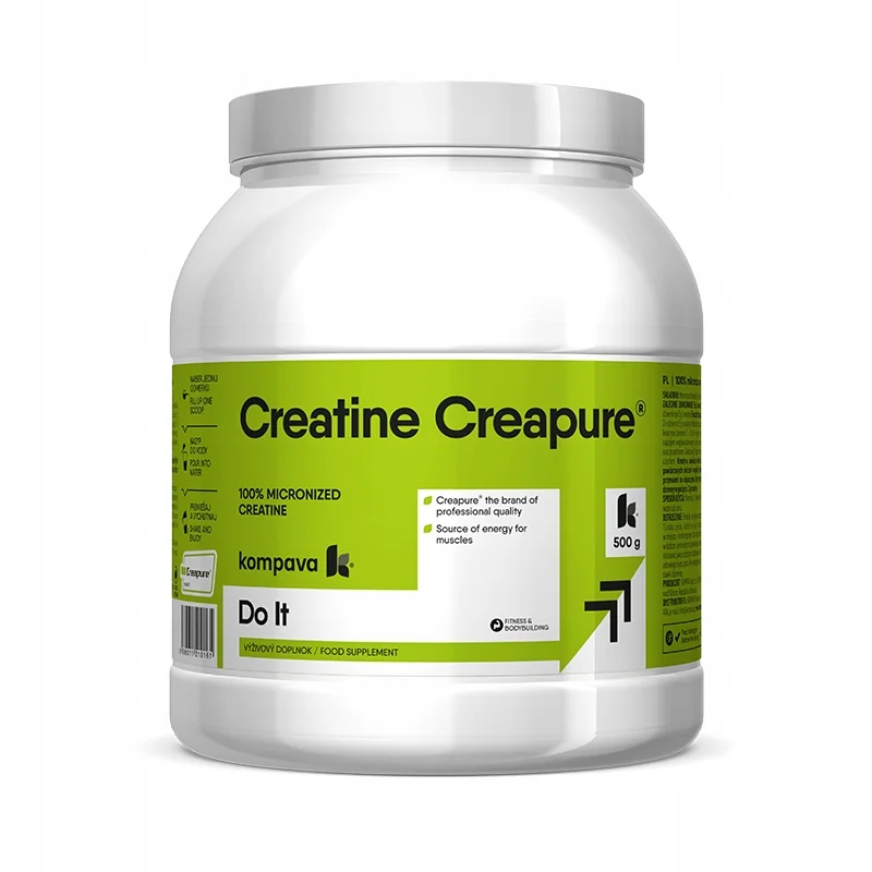 KOMPAVA Kreatin prášek Creatine Creapure 500g bez příchuti