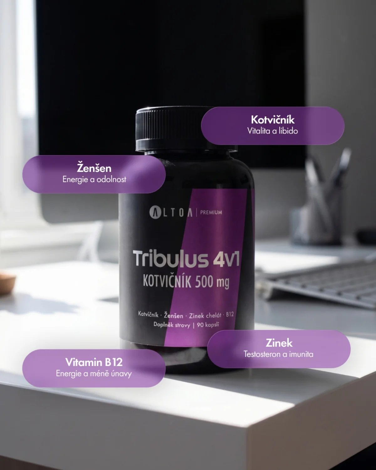 Altoa Essentials Tribulus 4v1 Kotvičník