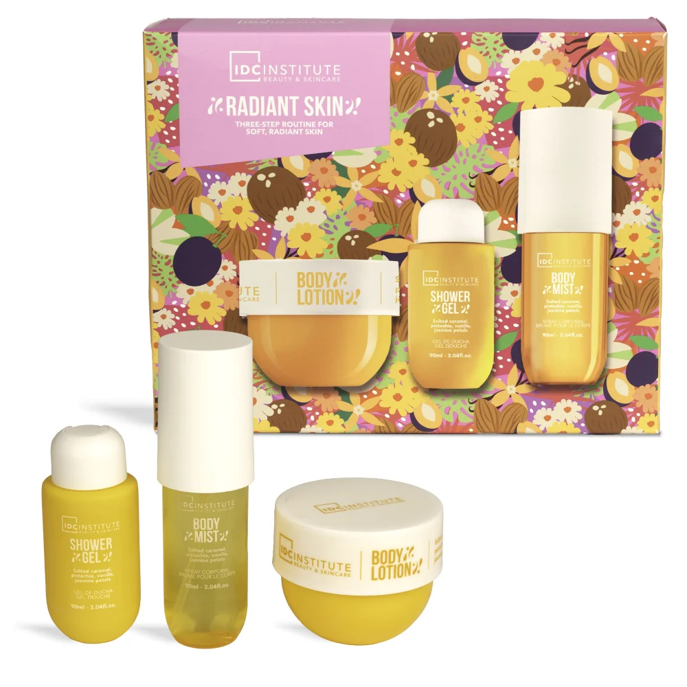 IDC Institute RADIANT SKIN dárková sada k péči o pokožku 3 ks