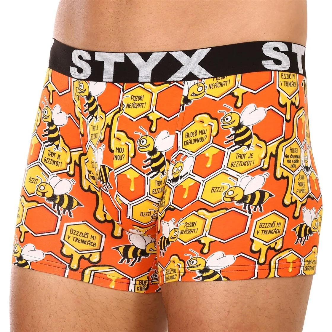 Styx 3PACK pánské boxerky long art sportovní guma vícebarevné (3U12914) XL
