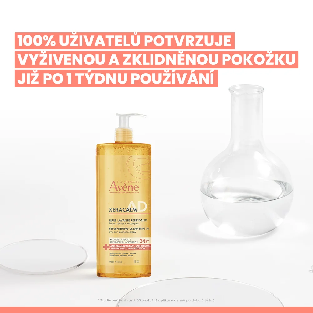 AVÈNE XeraCalm AD relipidační mycí olej 1 l