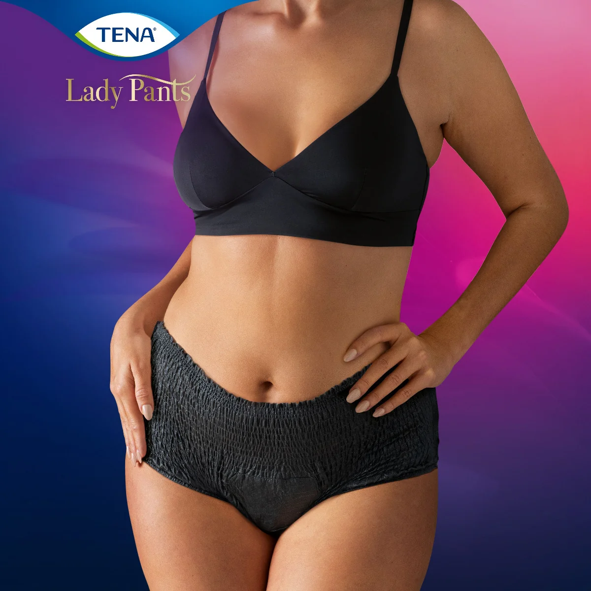 Tena Lady Pants Plus Noir Medium inkontinenční kalhotky 9 ks