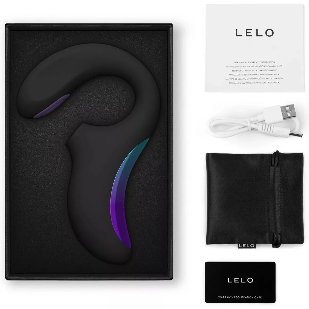 LELO ENIGMA Double Sonic Stormy Black
