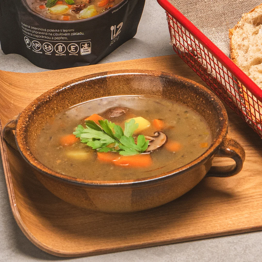 EXPRES MENU Bramboračka s lesními houbami 600 g (2 porce)