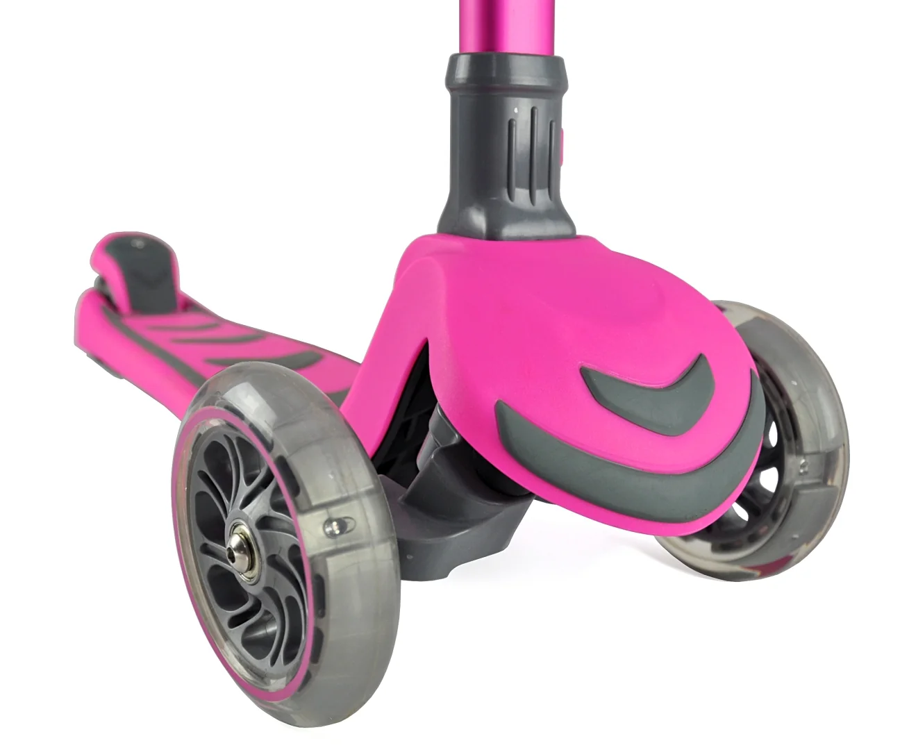 Milly Mally Dětská tříkolová koloběžka BOOGIE Scooter LED - růžová