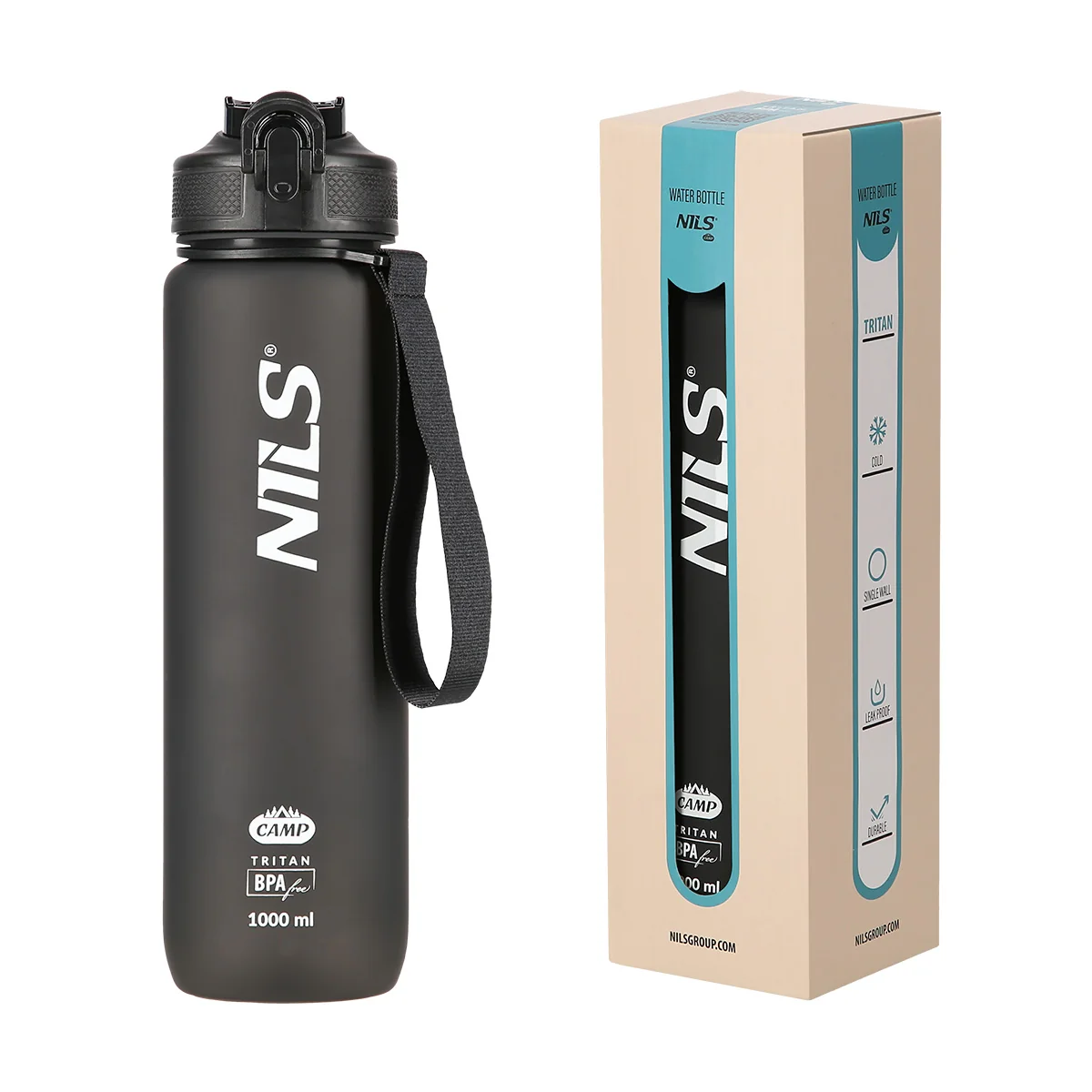 Nils Tritanová láhev na pití NCD68 1000 ml černá