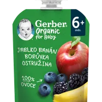 Gerber Organic Kapsička Jablko/banán/borůvky/ostružiny