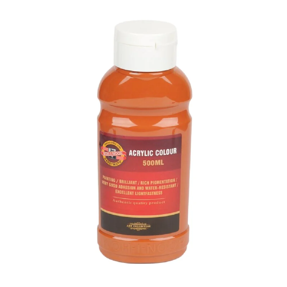 KOH-I-NOOR 1627/0640 - akrylová barva 500 ml, hněď světlá