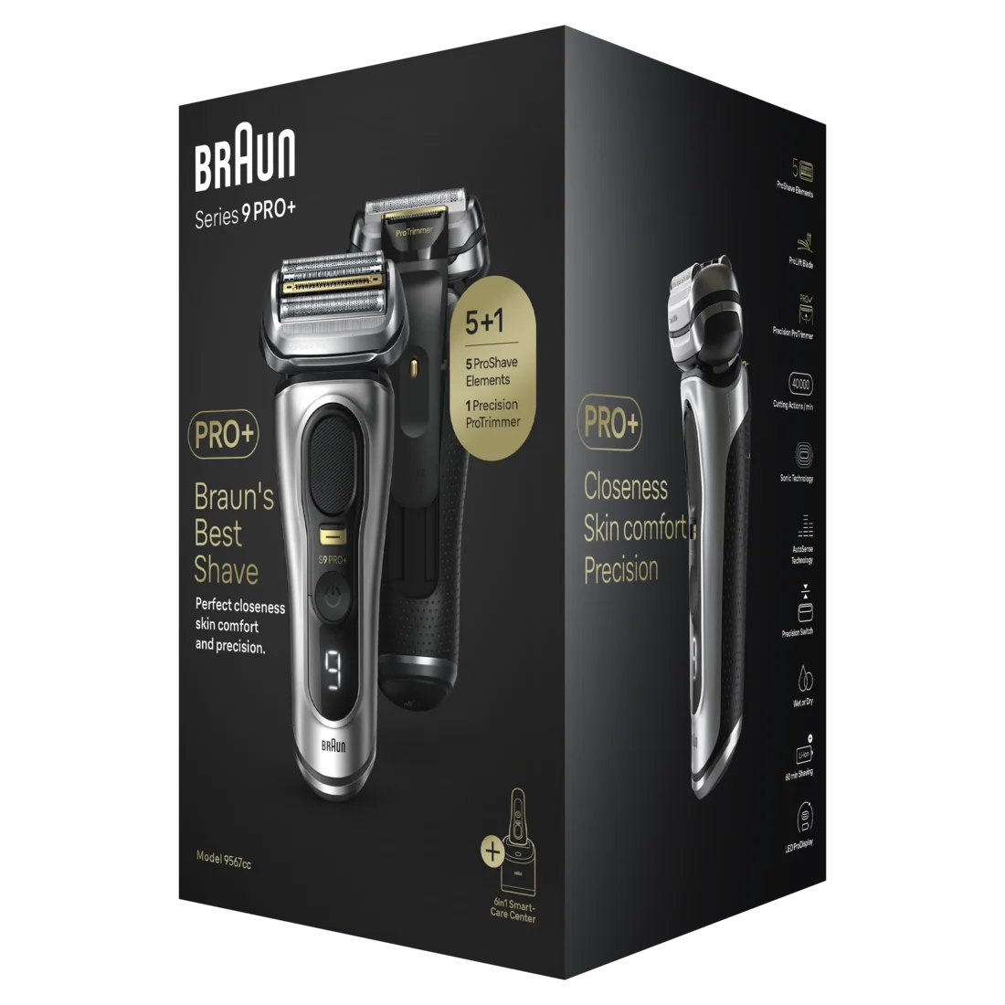 Braun Series 9 PRO+ 9567cc pánský holicí strojek silver