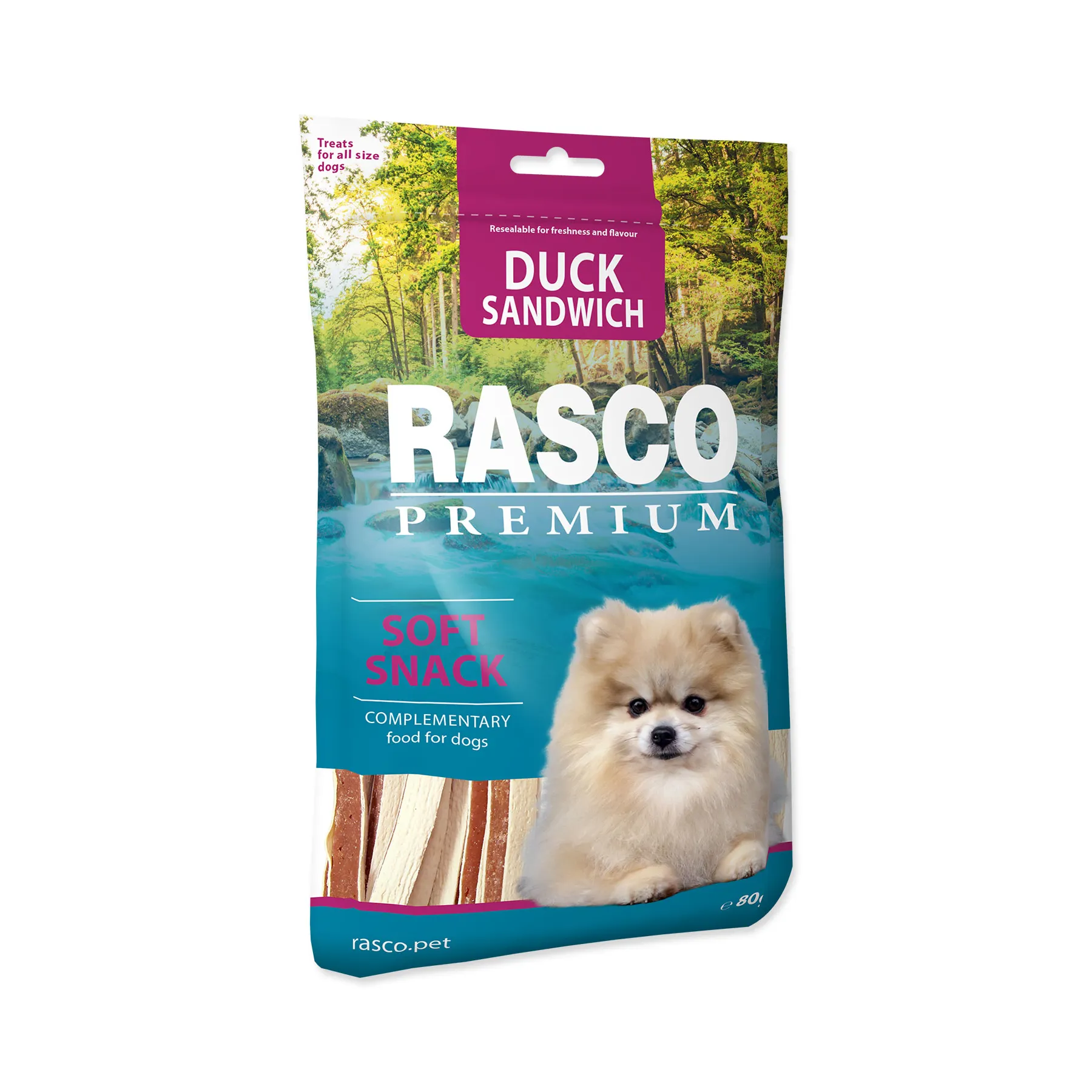 Rasco Premium Sendvič s kachnou a treskou 80 g