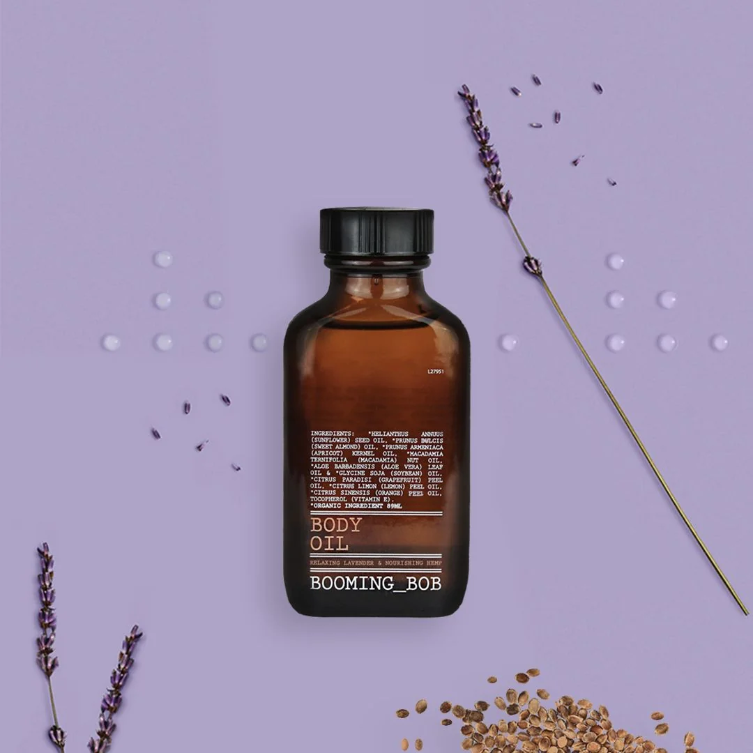 Booming Bob BIO Tělový olej Relaxing Lavender 89 ml