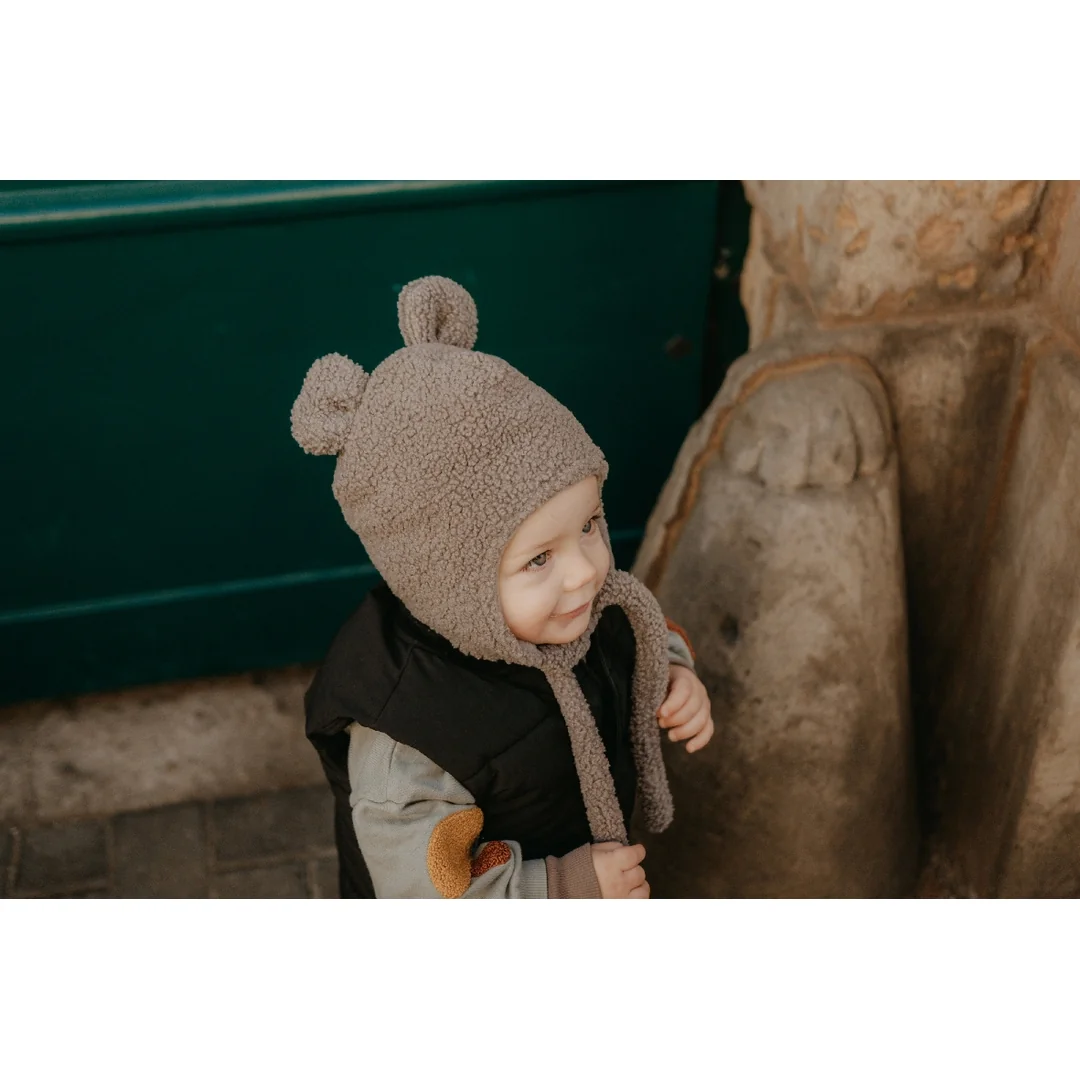 T-tomi Cap TEDDY Grey (3-6 měsíců)