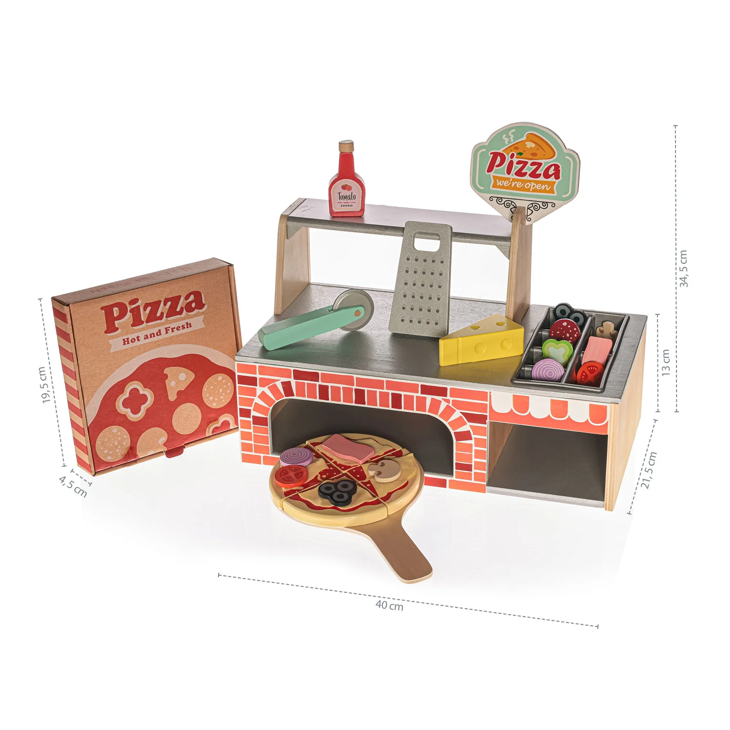 Zopa Dřevěný set Pizzerie