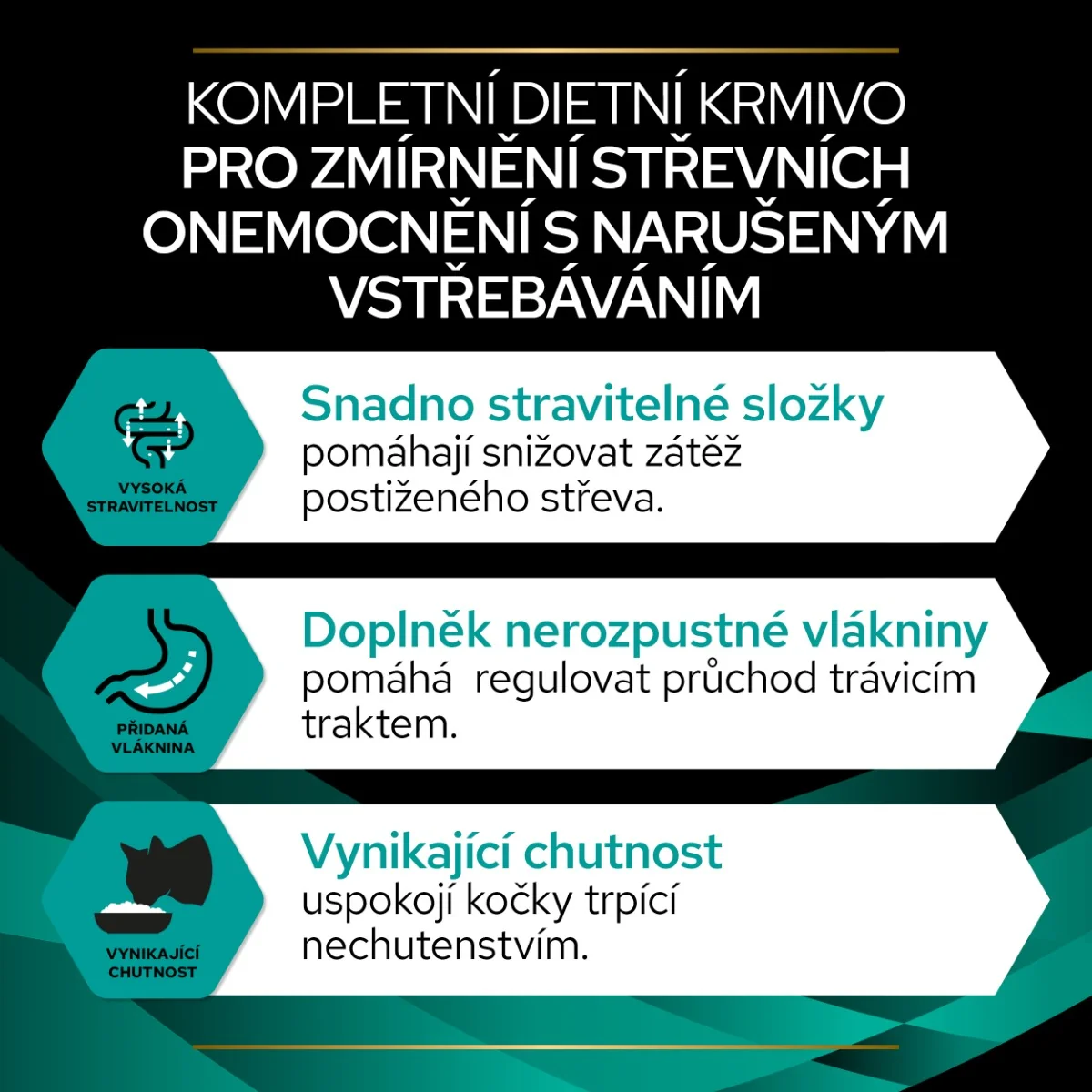 Purina Pro Plan Veterinární diety EN Gastrointestinal kapsičky pro kočky kuře 10x85 g