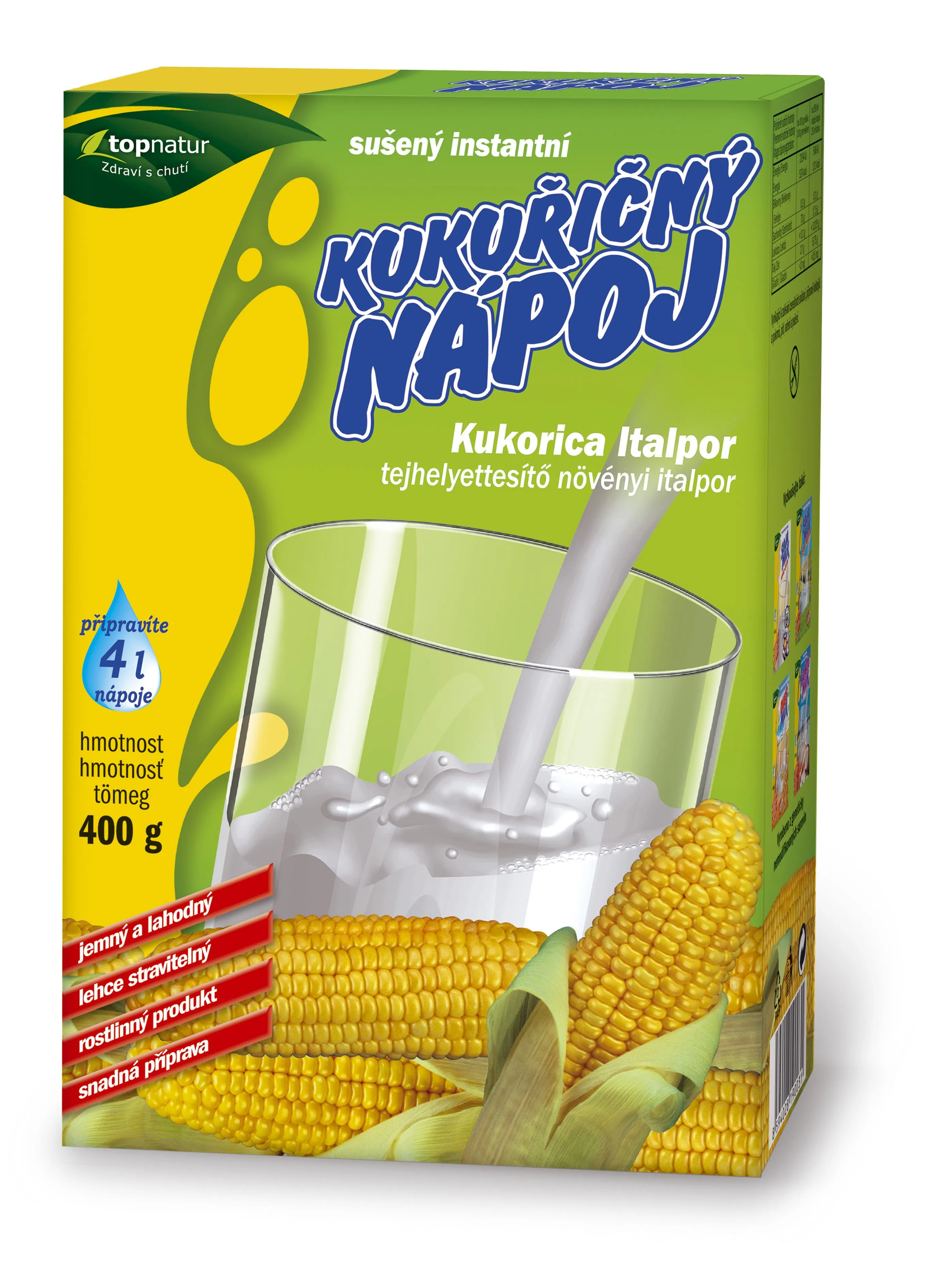 Kukuřičný nápoj TOPNATUR 400g