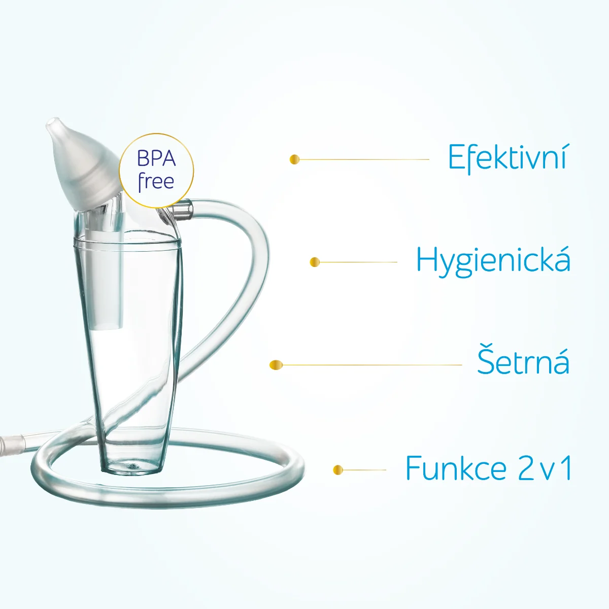 BEBELO Nasal Aspirator nosní odsávačka 1 ks